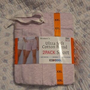 Women's Ultra Soft Cotton Blend Shorts 2-Pack